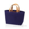 Bag Women Blue OEM Customized Designer Handbag Tote Logo Color Material Shopping Bags With Zipper Logos